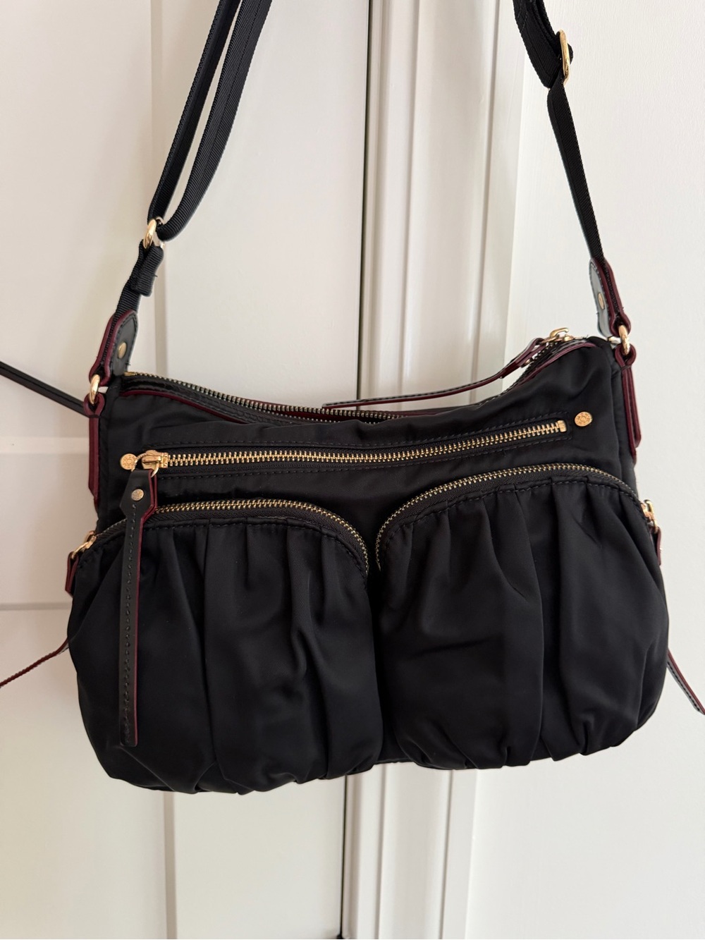 MZ Wallace New York Paige Black Bedford with Black Oxford bag/purse